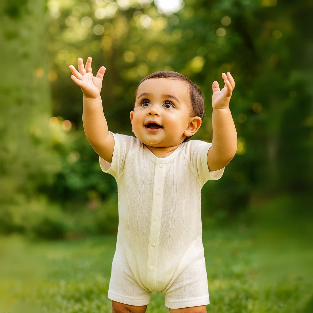 barboteuse légère en coton pour bébé