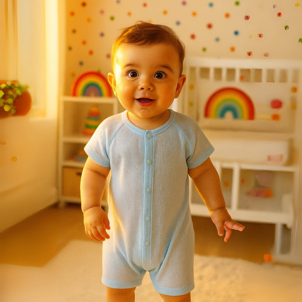 barboteuse légère en coton pour bébé