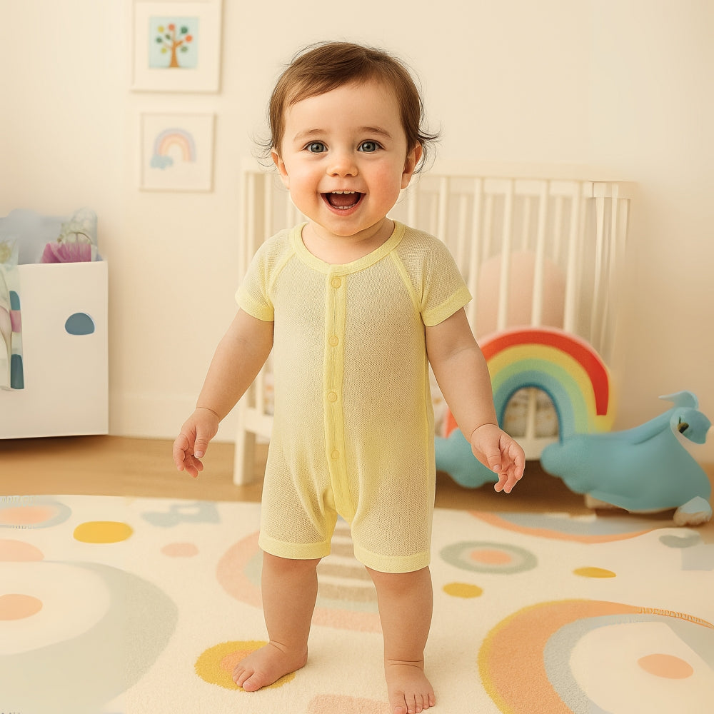 barboteuse légère en coton pour bébé