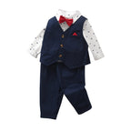 Navy Gentleman Vest and Pants Set