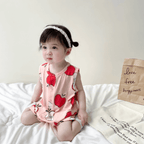 Playful Print Baby Romper With Pockets