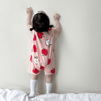 Playful Print Baby Romper With Pockets