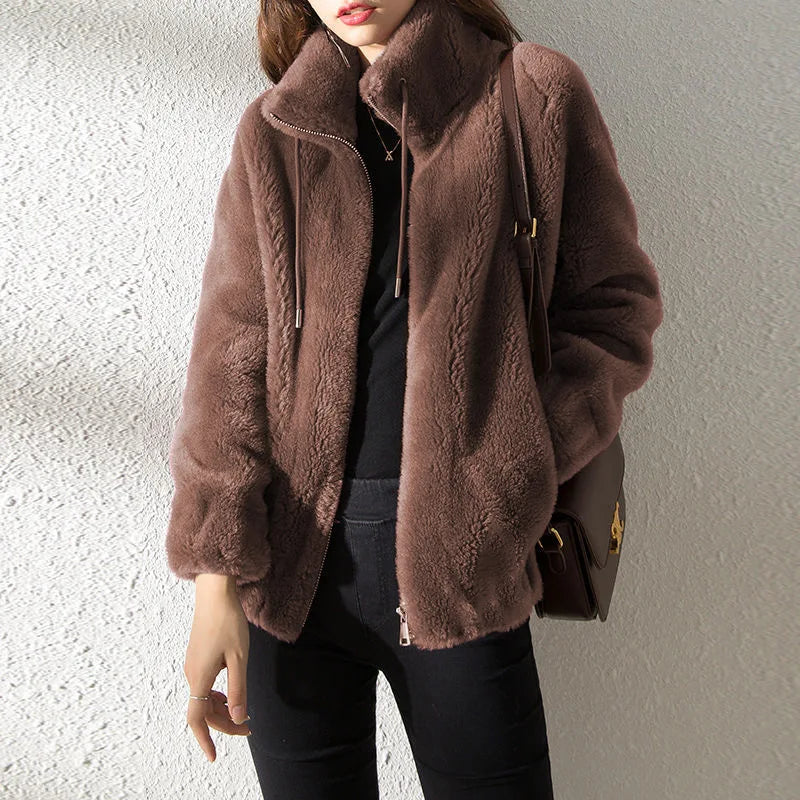 Polyester-Blend Jacket – Fleece Lined & Traps Warmth