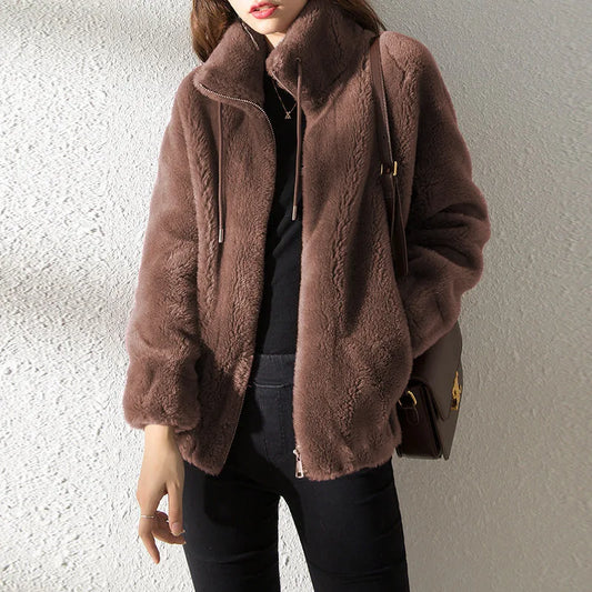 Polyester-Blend Jacket – Fleece Lined & Traps Warmth