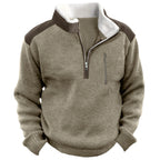 Polyester Blend Jacket - Fleece Lining And Zip Front Ease