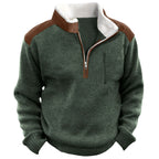 Polyester Blend Jacket - Fleece Lining And Zip Front Ease