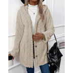 Polyester Blend Jacket - Plush Finish & Warm Coverage