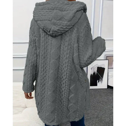 Polyester Blend Jacket - Plush Finish & Warm Coverage