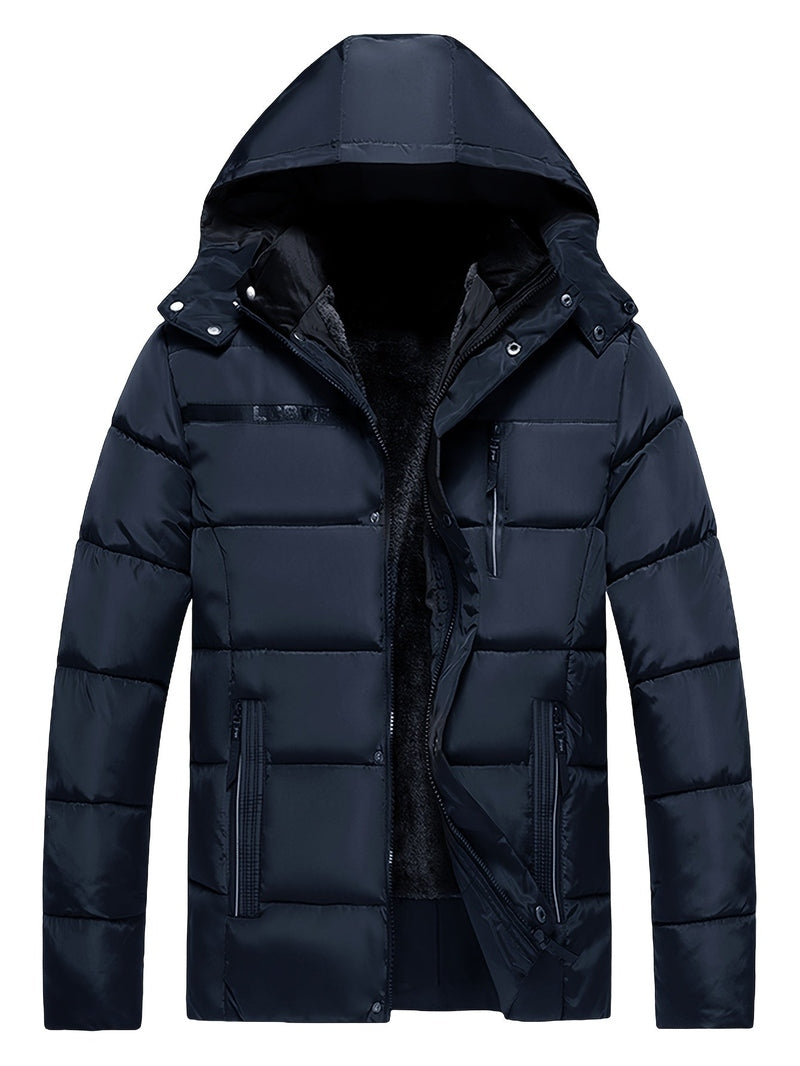 Polyester Blend Jacket - Thick Fleece & Warm Insulation