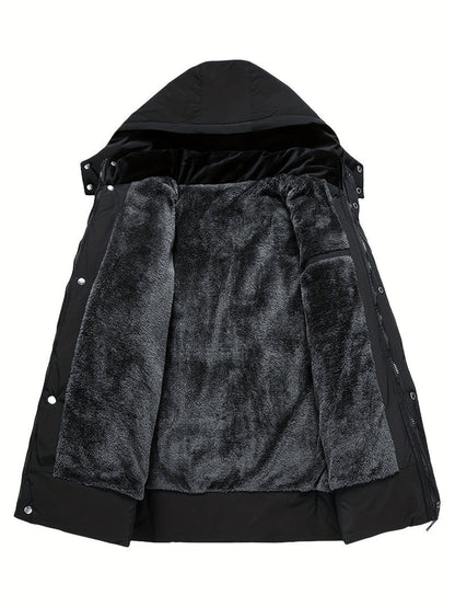 Polyester Blend Jacket - Thick Fleece & Warm Insulation