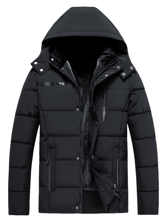 Polyester Blend Jacket - Thick Fleece & Warm Insulation
