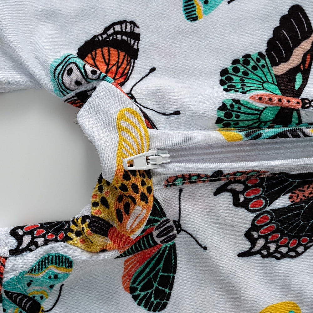 Pretty Butterfly Baby Summer Romper