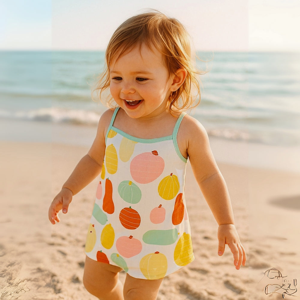 Pretty Floral Girls Summer Dress