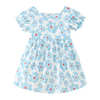 Pretty Puff Sleeve Girls Dress