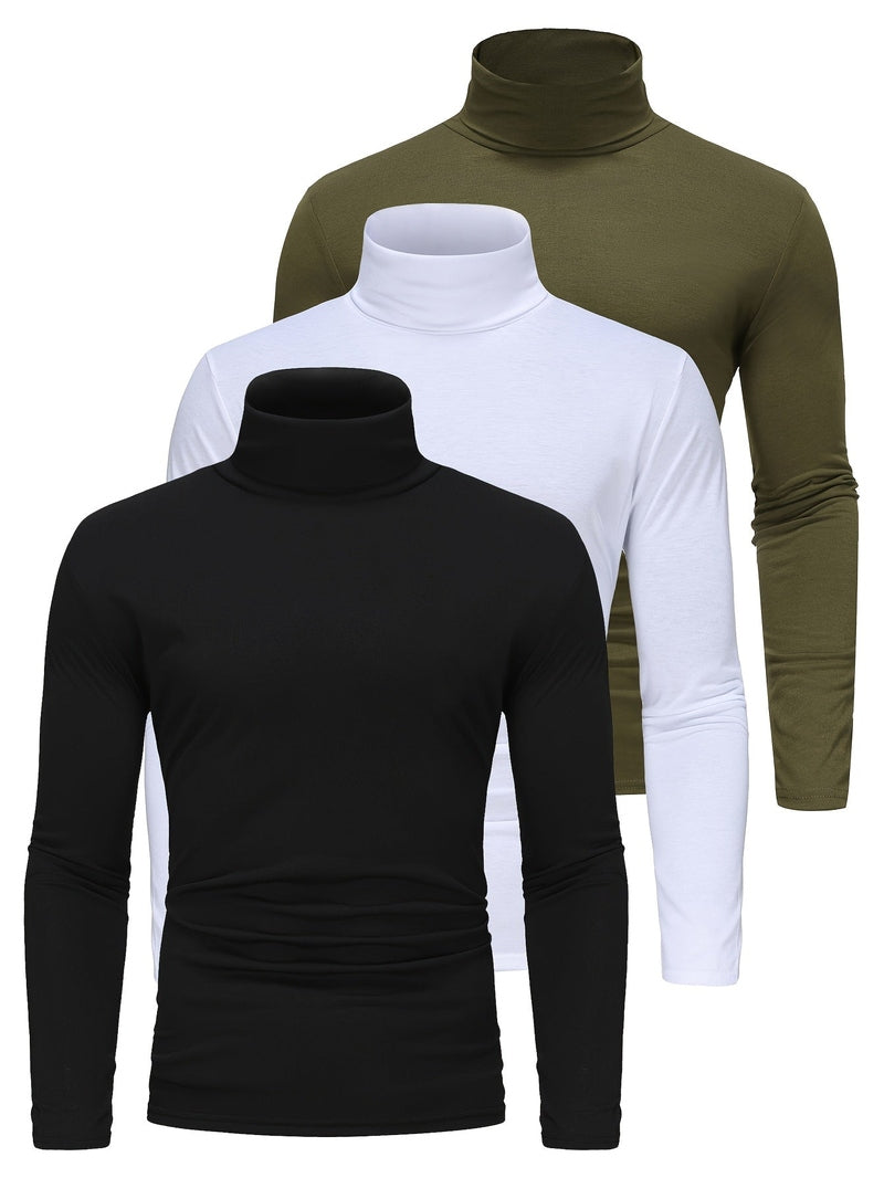 Pullover 3-Pack - High Neck Design And Easy Layering