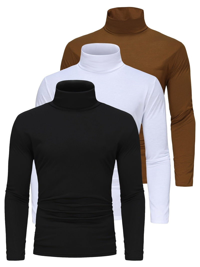 Pullover 3-Pack - High Neck Design And Easy Layering