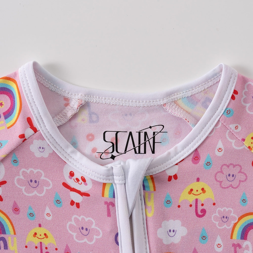 Magical Rainbow and Cloud Baby Romper