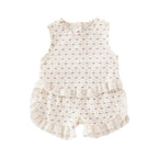 Ensemble débardeur et short à volants