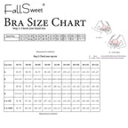 Soutien-gorge grande taille FallSweet pour femme, push-up, à armatures, sexy, ajouré, bonnet fin, tailles 34 à 44DD.