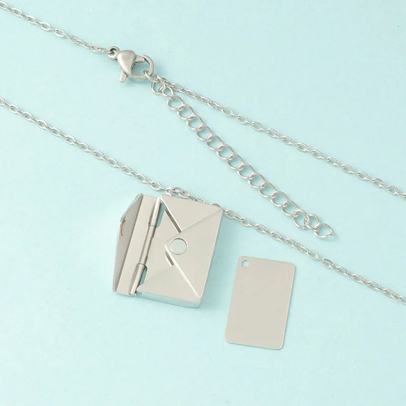 🔥 Bestselling🔥for Dropshipping：engraved envelope necklace