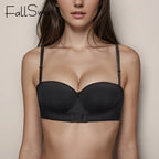 Soutien-gorge sans bretelles à fermeture avant FallSweet, deux-en-un, push-up, à armatures, pour femmes