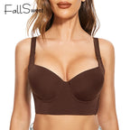 Soutien-gorge push-up FallSweet, bonnet supplémentaire, corset à armatures, bustier long pour femme