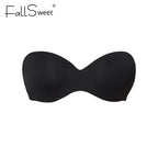 Soutien-gorge bandeau convertible antidérapant FallSweet, sans bretelles, à armatures, légèrement doublé, bonnet DD.