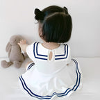 Robe bébé à col marin