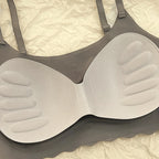 3pcs Ice Silk Bra Solid Color Women's Fashion Simple Skin Friendly Yoga Exercise Breathable Sleep Bra No Steel Rim Underwear