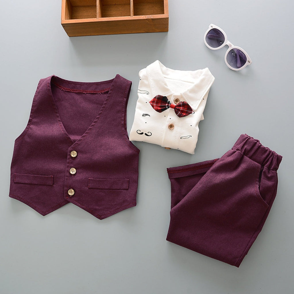 Ensemble gilet et pantalon habillé pour garçon