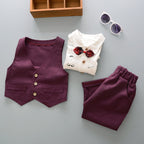 Ensemble gilet et pantalon habillé pour garçon