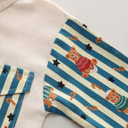 Striped Bear Shirt and Pants Set