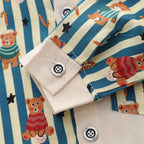 Striped Bear Shirt and Pants Set