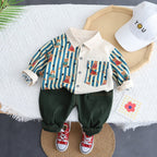 Striped Bear Shirt and Pants Set