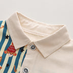 Striped Bear Shirt and Pants Set