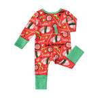 Playful Sushi Print Baby Sleep Romper
