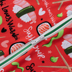 Playful Sushi Print Baby Sleep Romper