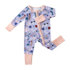 Sweet Animal & Floral Print Baby Romper