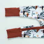 Sweet Animal & Floral Print Baby Romper