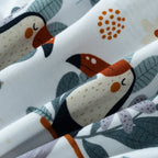 Sweet Animal & Floral Print Baby Romper