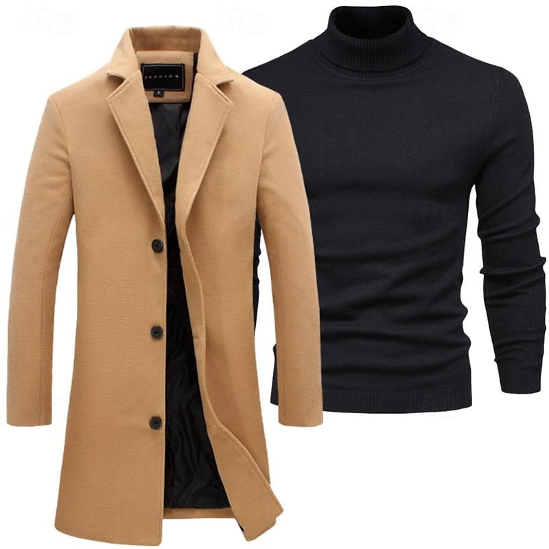 Ensemble trench-coat - Deux pièces superposées et chaleur coupe-vent