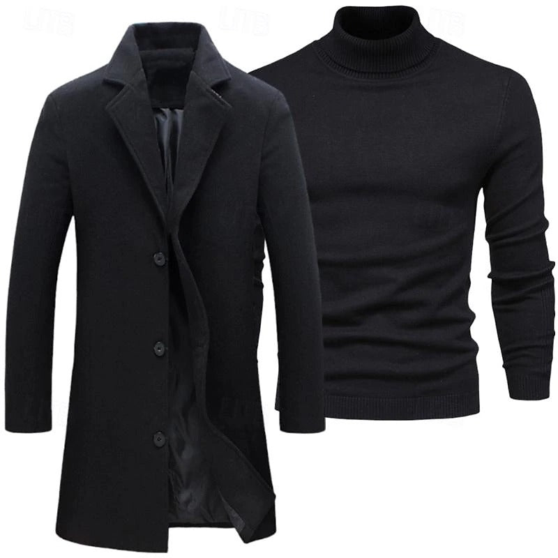 Ensemble trench-coat - Deux pièces superposées et chaleur coupe-vent