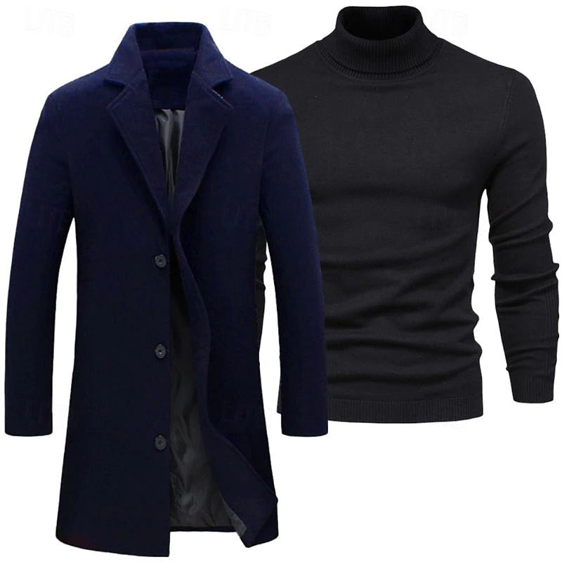 Ensemble trench-coat - Deux pièces superposées et chaleur coupe-vent