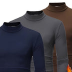 Col roulé - Ensemble 3 pièces en mélange de polyester pour une chaleur confortable et superposable