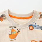 Fun Vehicle Boys Summer Outfit Set