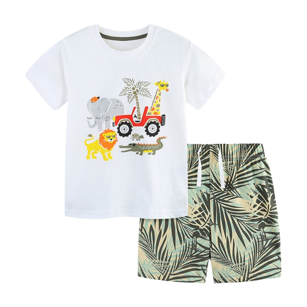 Wild Safari Friends Boys Summer Set
