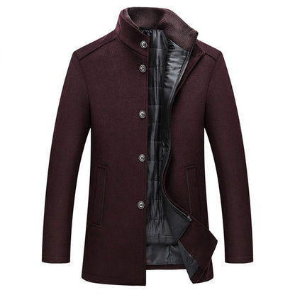 Wool-Blend Coat – Long Cut Streamlined & Windproof Warmth