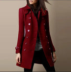 Wool-Blend Coat – Long Shape & Warm Wool Finish