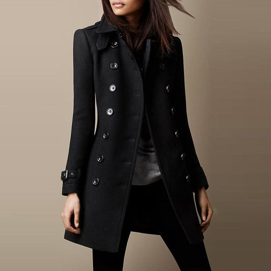 Wool-Blend Coat – Long Shape & Warm Wool Finish