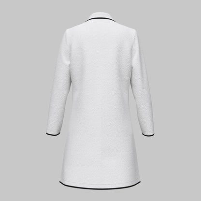 Wool-Blend Coat - Single Breasted Lapel & Warm Layering